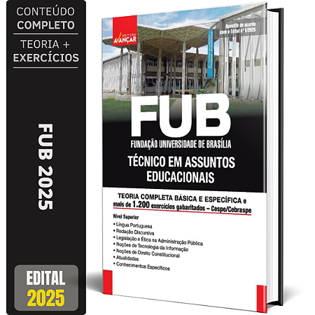Apostila Concurso Fub 2025 - Técnicos Em Assuntos Educacionais