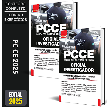 Apostila Concurso Pc Ce 2025 - Oficial Investigador