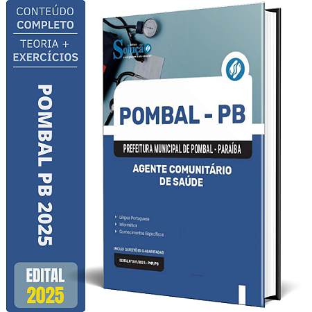 Apostila Prefeitura de Pombal PB 2025 - Agente Comunitário de Saúde