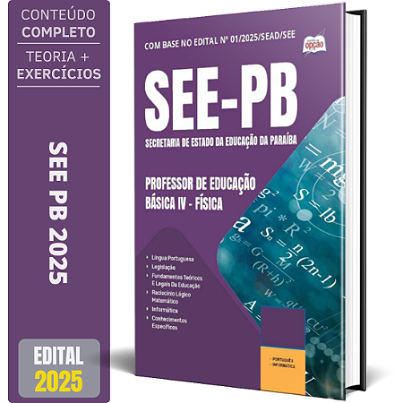 Apostila Concurso SEE PB 2025 - Professor de Educação Básica IV - Física