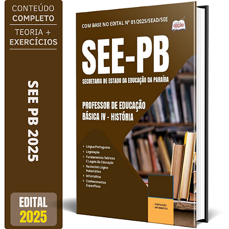 Apostila Concurso SEE PB 2025 - Professor de Educação Básica IV - História