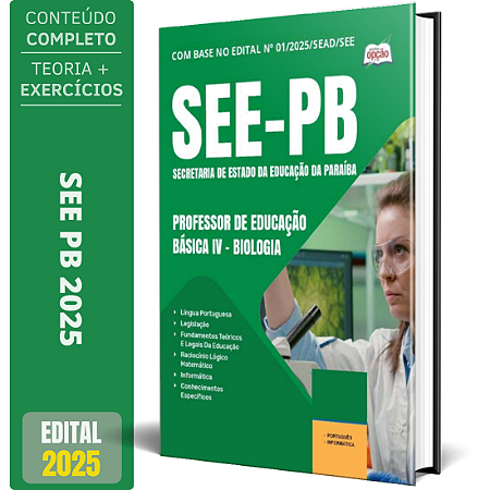 Apostila Concurso SEE PB 2025 - Professor de Educação Básica IV - Biologia