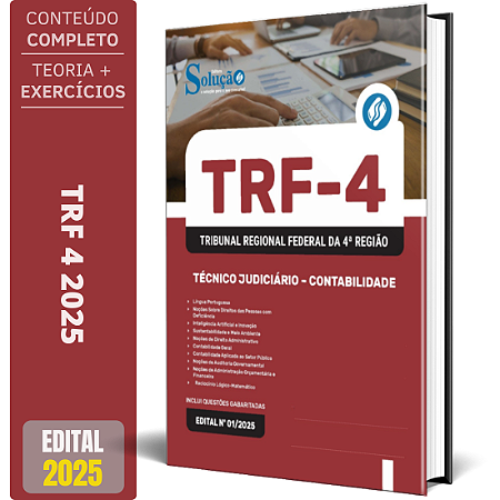 Apostila Concurso TRF 4 2025 - Técnico Judiciário - Contabilidade