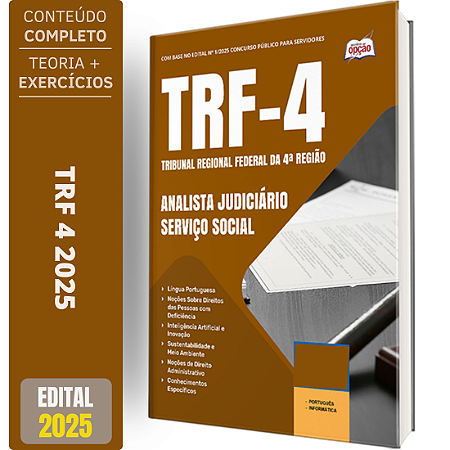 Apostila TRF 4 2025 - Analista Judiciário - Serviço Social