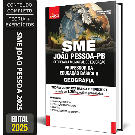Apostila Sme João Pessoa Pb 2025 - Professor De Geografia