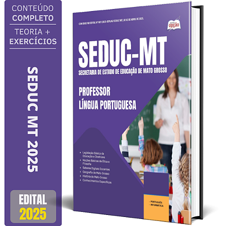 Apostila SEDUC MT 2025 - Professor - Língua Portuguesa