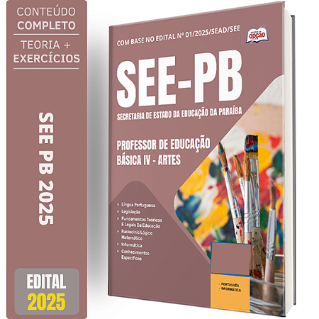 Apostila SEE PB 2025 - Professor de Educação Básica IV - Artes