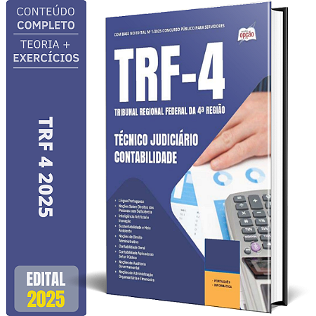 Apostila TRF 4 2025 - Técnico Judiciário - Contabilidade