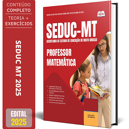Apostila SEDUC MT 2025 - Professor - Matemática