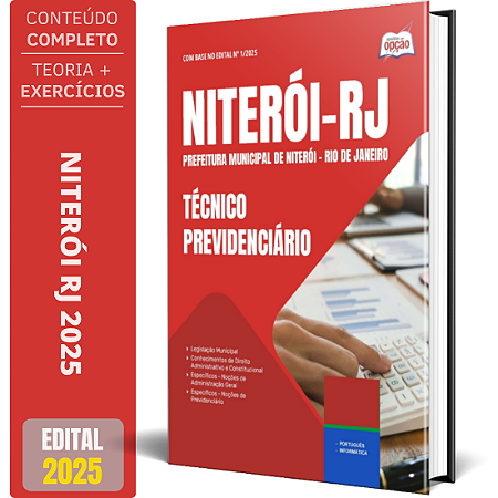Apostila Niterói Prev RJ 2025 - Técnico Previdenciário