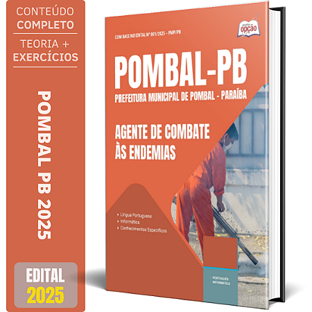 Apostila Prefeitura de Pombal PB 2025 - Agente de Combate às Endemias