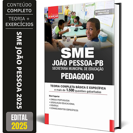 Apostila Sme João Pessoa Pb 2025 - Pedagogo