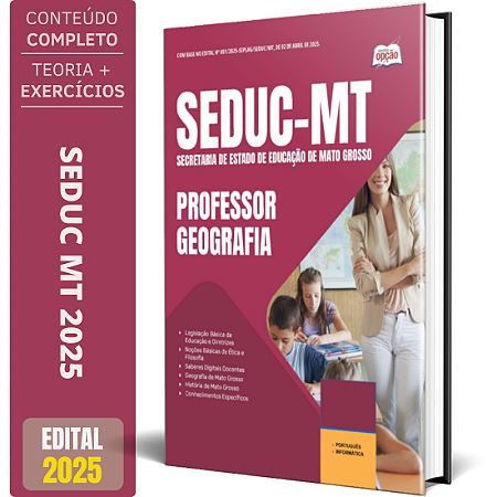 Apostila SEDUC MT 2025 - Professor - Geografia