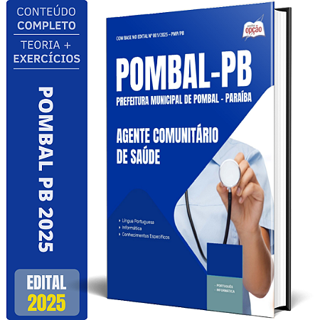 Apostila Prefeitura de Pombal PB 2025 - Agente Comunitário de Saúde