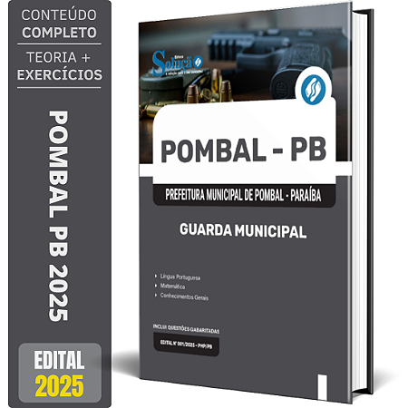 Apostila Prefeitura de Pombal PB 2025 - Guarda Municipal