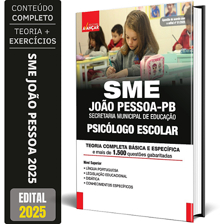 Apostila Sme João Pessoa Pb 2025 - Psicólogo Escolar