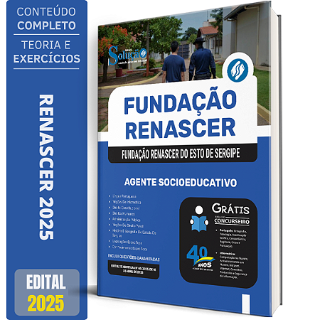 Apostila Fundação Renascer 2025 - Agente Socioeducativo