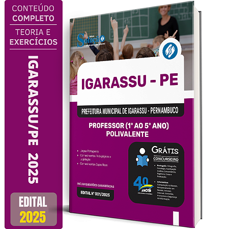 Apostila Prefeitura de Igarassu - PE 2025 - Professor Polivalente (1º ao 5º Ano)