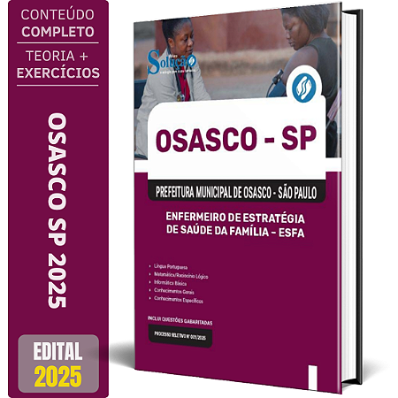 Apostila Prefeitura de Osasco SP 2025 - Enfermeiro de Estratégia de Saúde da Família - ESF