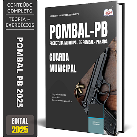 Apostila Prefeitura de Pombal PB 2025 - Guarda Municipal