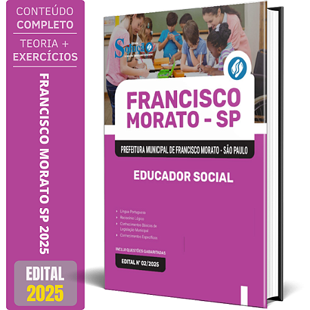 Apostila Prefeitura de Francisco Morato SP 2025 - Educador Social