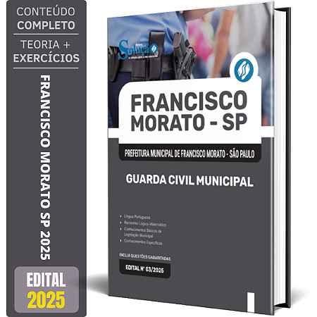 Apostila Prefeitura de Francisco Morato SP 2025 - Guarda Civil Municipal