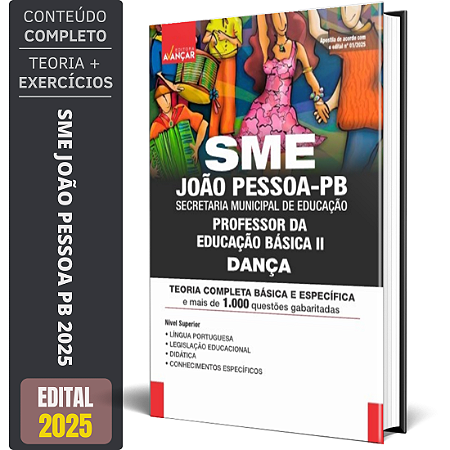 Apostila Concurso Sme João Pessoa Pb 2025 - Professor 2 - Dança