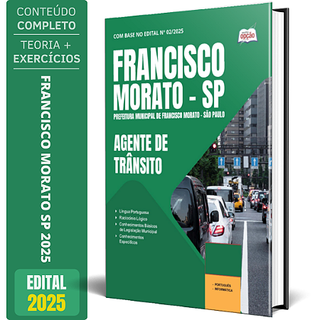 Apostila Prefeitura de Francisco Morato SP 2025 - Agente de Trânsito
