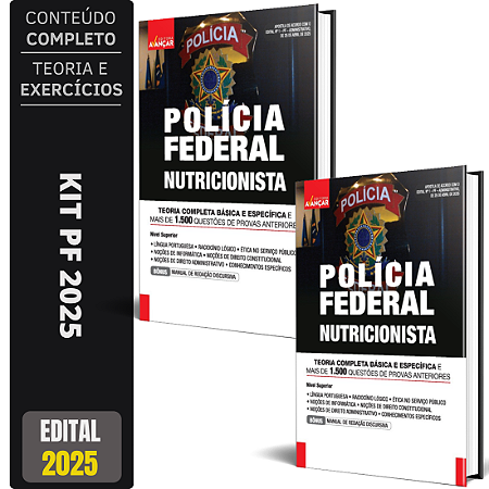 Apostila Concurso PF 2025 - Polícia Federal - Nutricionista