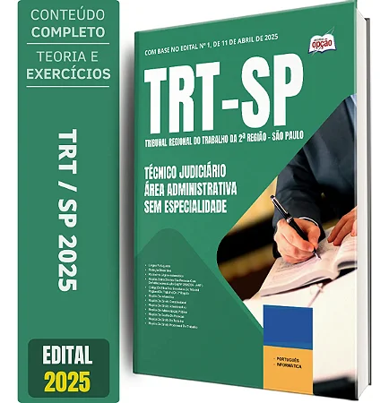 Apostila Trt Sp 2025 - Técnico Judiciário Área Administrativa