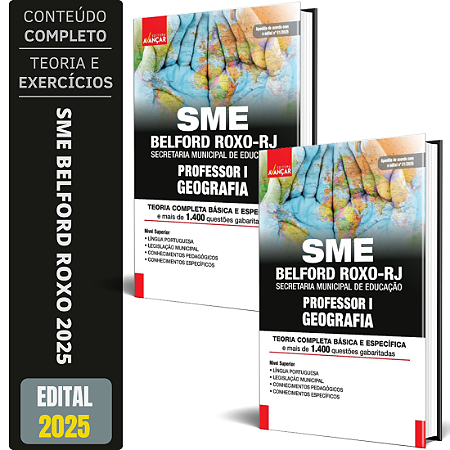 Apostila Sme Belford Roxo Rj 2025 - Professor I - Geografia