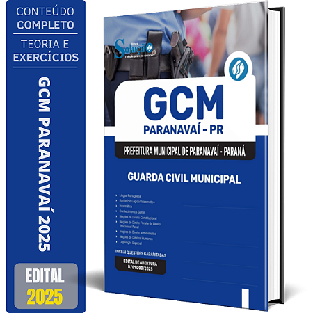 Apostila Prefeitura de Paranavaí PR 2025 - Guarda Civil Municipal