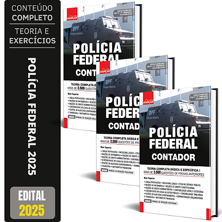 Apostila Concurso Polícia Federal - Pf 2025 - Contador