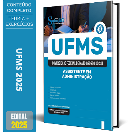 Apostila UFMS 2025 - Assistente em Administração