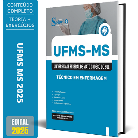 Apostila UFMS 2025 - Técnico em Enfermagem