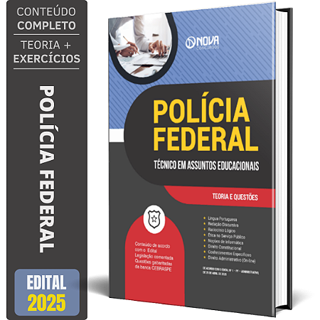 Apostila PF 2025 - Técnico em Assuntos Educacionais - Área: Pedagogia