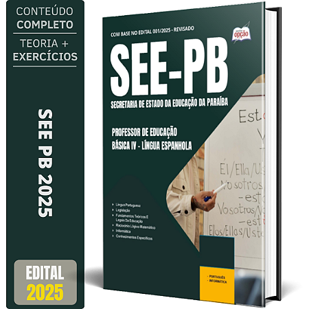 Apostila SEE PB 2025 - Professor de Educação Básica IV - Língua Espanhola