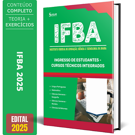 Apostila IFBA 2025 - Ingresso de Estudantes - Cursos Técnicos Integrados