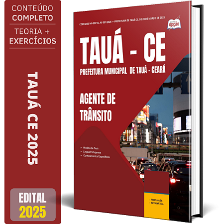Apostila Prefeitura de Tauá CE 2025 - Agente de Trânsito