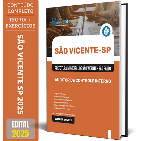 Apostila Prefeitura de São Vicente SP 2025 - Auditor de Controle Interno