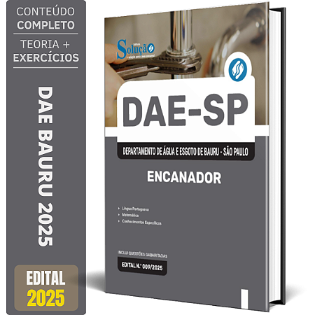 Apostila DAE Bauru 2025 - Encanador
