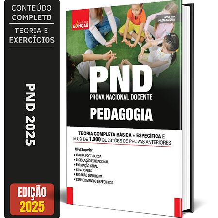 Apostila PND 2025 - Professor de Pedagogia - Prova Nacional Docente