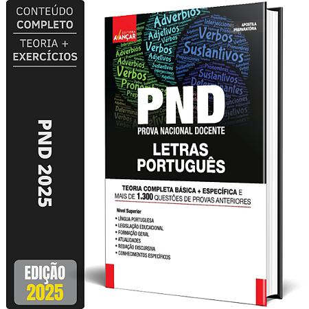 Apostila PND 2025 - Professor de Português - Prova Nacional Docente