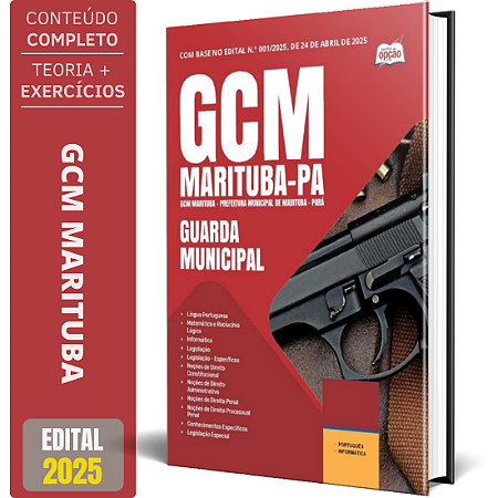 Apostila Prefeitura de Marituba PA 2025 - Guarda Municipal