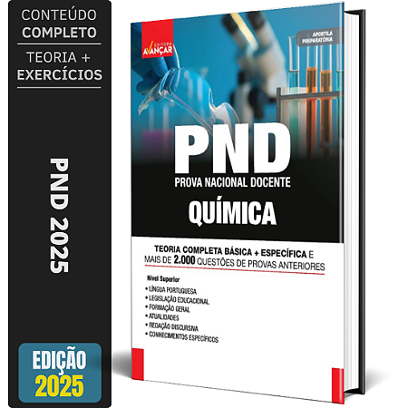 Apostila Concurso PND 2025 - Professor de Química - Prova Nacional Docente