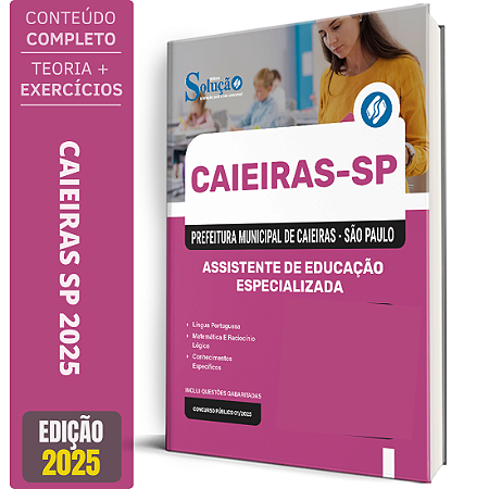 Apostila Prefeitura de Caieiras SP 2025 - Assistente de Educação Especializada