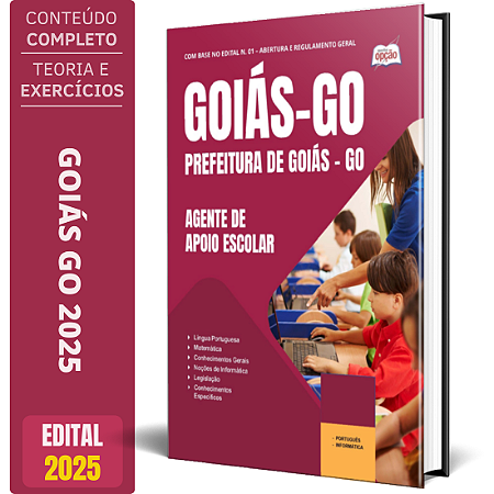Apostila Prefeitura de Goiás GO 2025 - Agente de Apoio Escolar