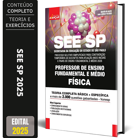 Apostila SEE SP 2025 - Professor de Física - Temporário