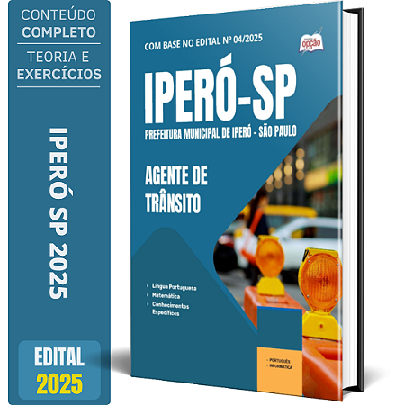 Apostila Prefeitura de Iperó SP 2025 - Agente de Trânsito