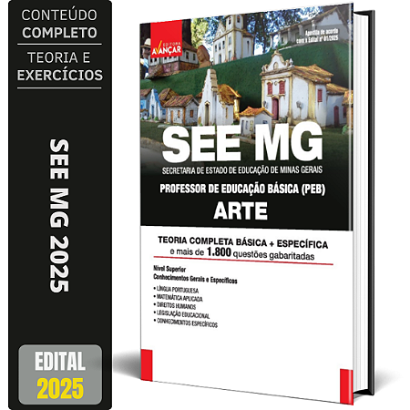 Apostila Concurso SEE MG 2025 - Professor De ARTE